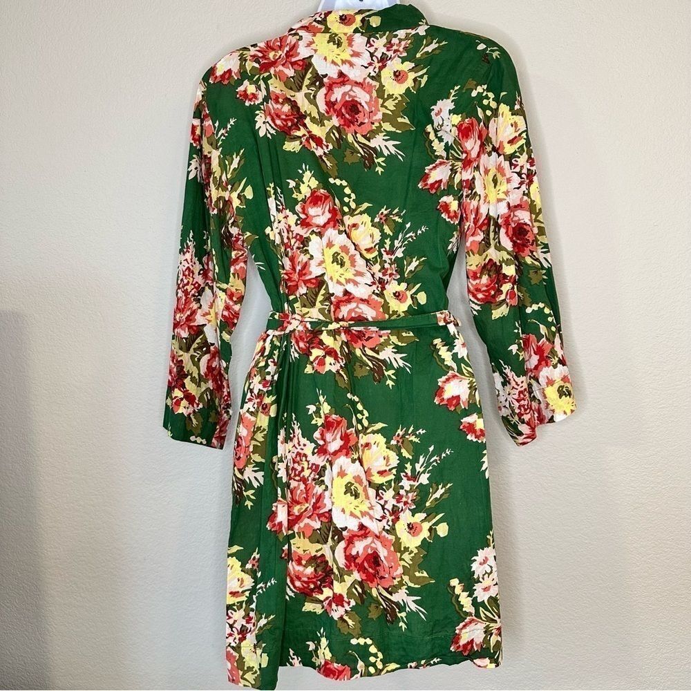Green floral robe - Picture 3 of 6